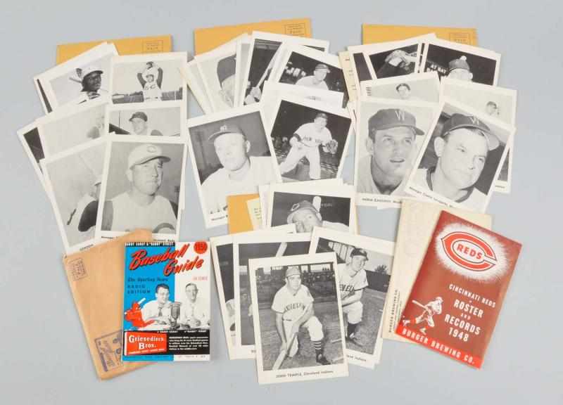 Appraisal: Lot of Vintage Baseball Guides Photos Description s to s