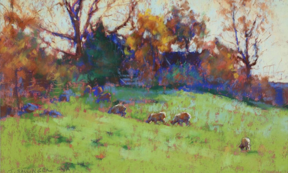 Appraisal: Joann Ballinger American st century Signed Pastel Fall Glow Signed