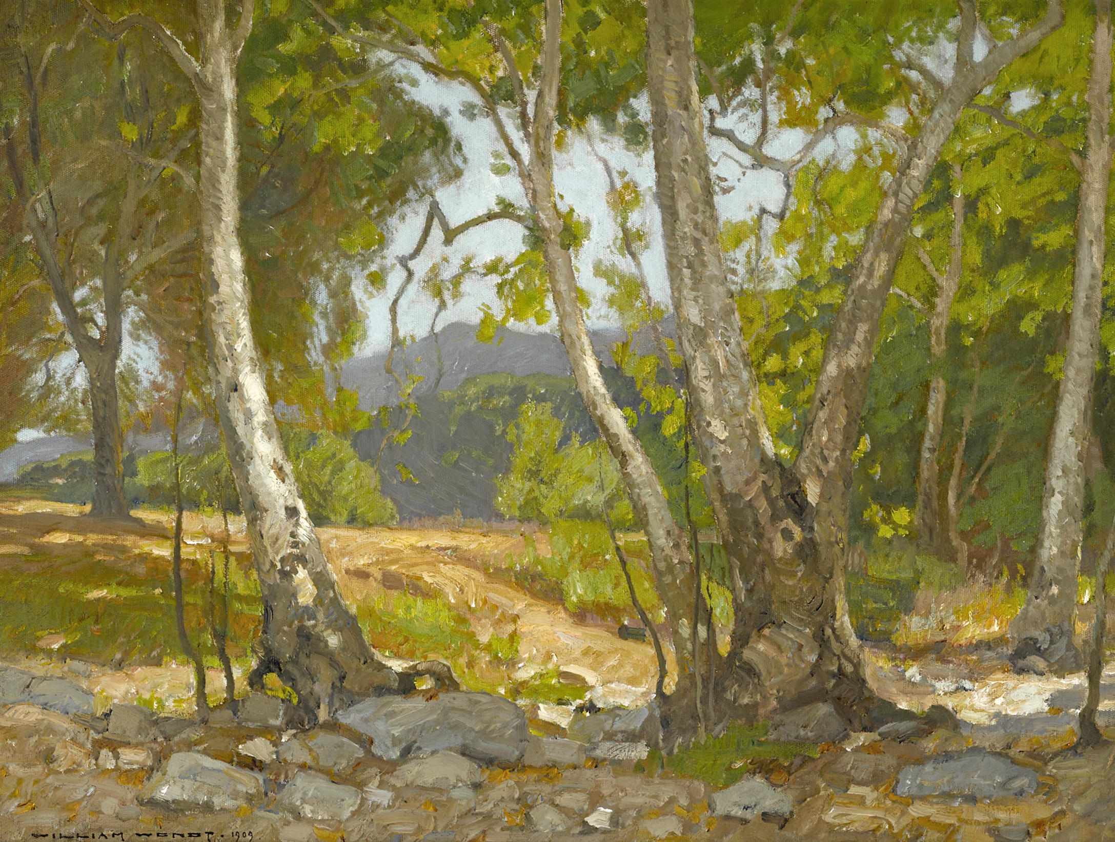 Appraisal: William Wendt American - Shady canyon signed and dated 'William