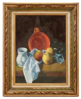 Appraisal: Anne Power Hardenbergh The Vermilion Bowl Oil Anne Power Hardenbergh