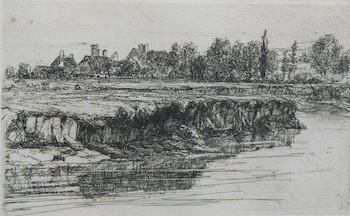 Appraisal: Sir Francis Seymour Haden British - Sonning Bank Etching with