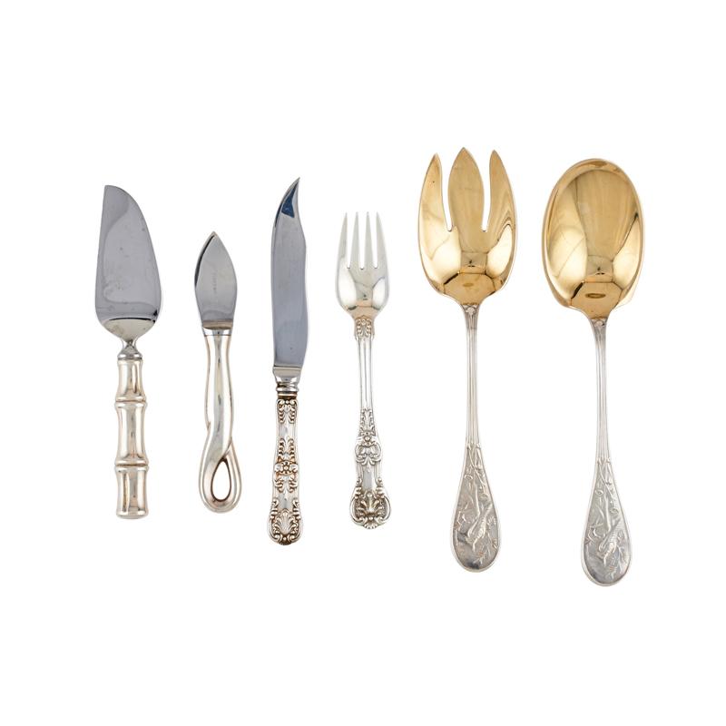 Appraisal: TIFFANY CO STERLING UTENSILS Condition Report Good condition