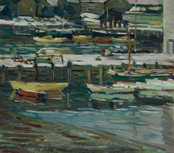 Appraisal: CHARLES SALIS KAELIN American - Boats at Rest oil on