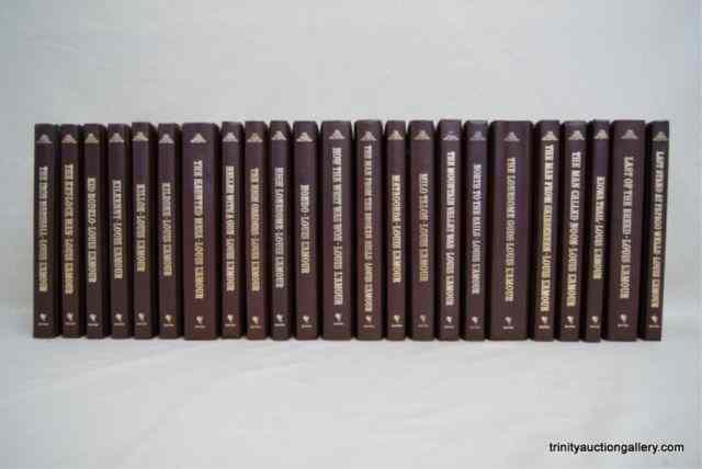 Appraisal: Louis L'Amour Leatherette Books Distributed by Bantam Books are Leatherette