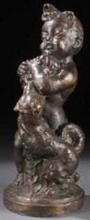 Appraisal: UKRANIAN BRONZE FIGURE CIRCA ANTON PAVLOS UKRANIAN - A patinated