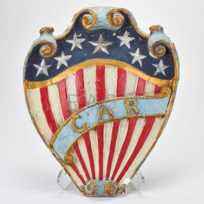 Appraisal: GRAND ARMY OF THE REPUBLIC Shield Paper mache x Condition