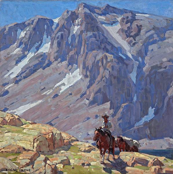 Appraisal: Edgar Payne - Packing in the Sierras signed 'Edgar Payne'