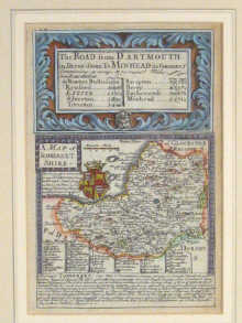 Appraisal: Two county maps one of Dorsetshire the other Somersetshire by