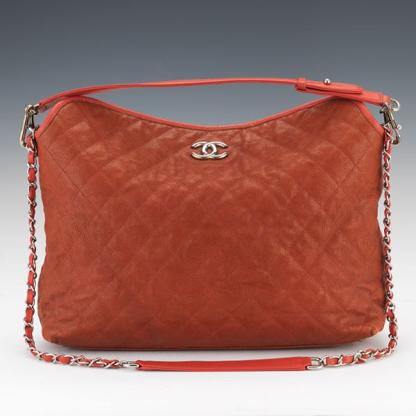 Appraisal: CHANEL FRENCH RIVIERA HOBO QUILTED CAVIAR BAG x x Chanel