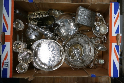 Appraisal: A good mixed collection of silver plated and Brittania metalware