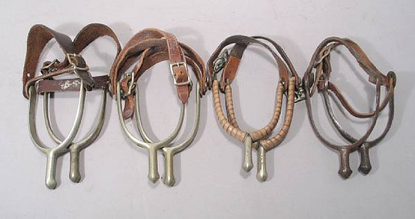 Appraisal: A lot of four pairs of cavalry spurs Including three