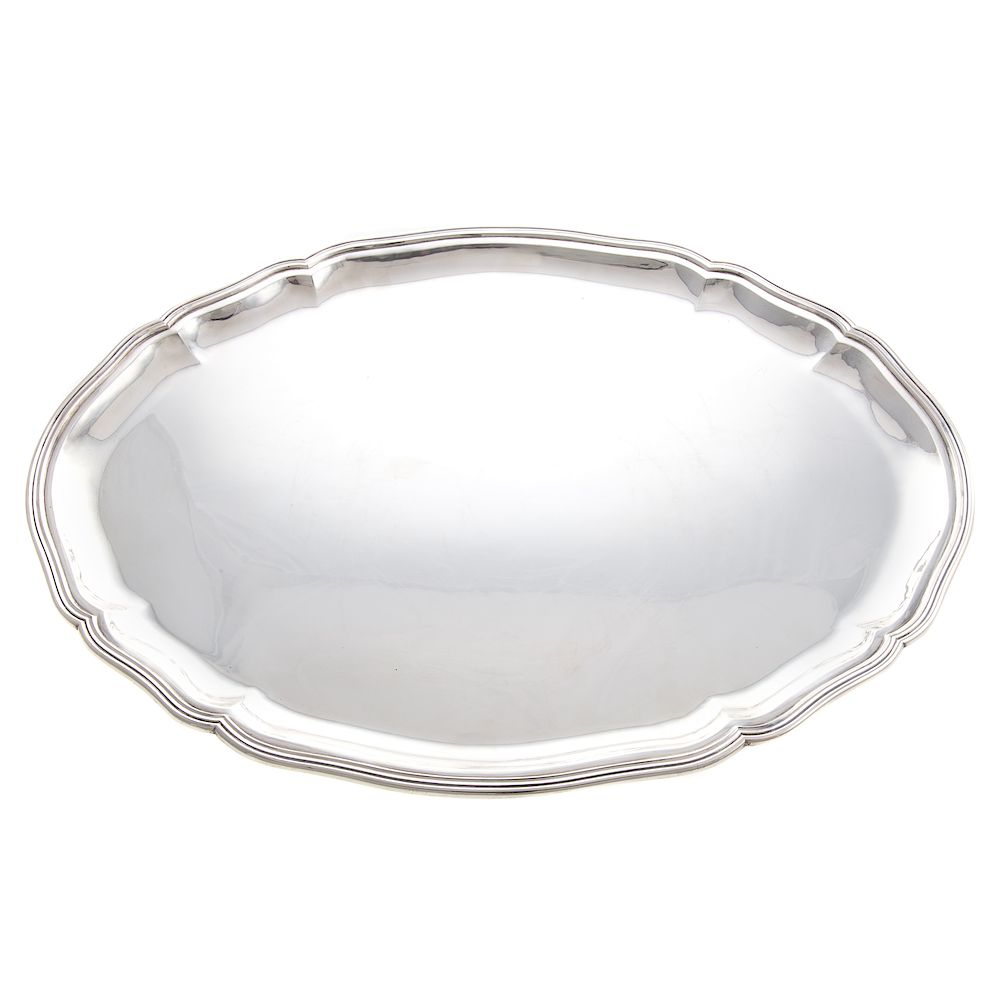 Appraisal: Buccellati Oval Sterling Silver Tray x in No monogram ozt