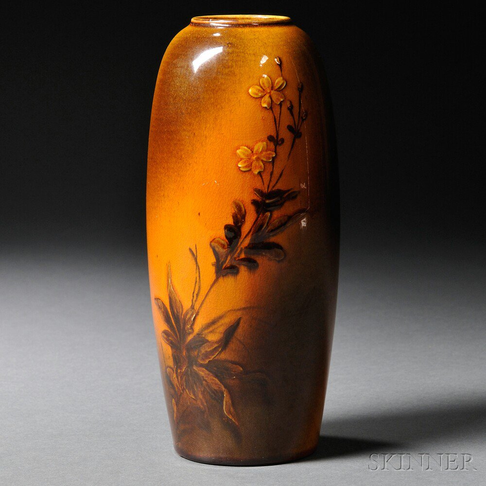 Appraisal: Rookwood Standard Glaze Vase Art pottery Cincinnati Ohio c Cylindrical