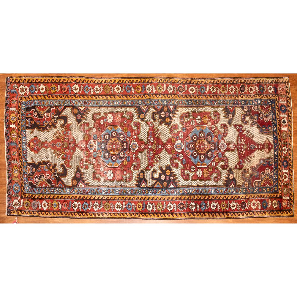 Appraisal: Antique Shirvan Caucasian Rug x First quarter- th century hand-knotted