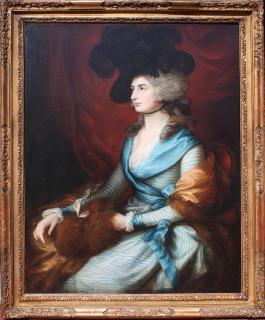 Appraisal: Portrait of Sarah Siddons After Thomas Gainsborough Portrait of Sarah