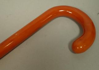 Appraisal: Vintage Art Deco Bakelite Cane Walking Stick Fig Vintage Art