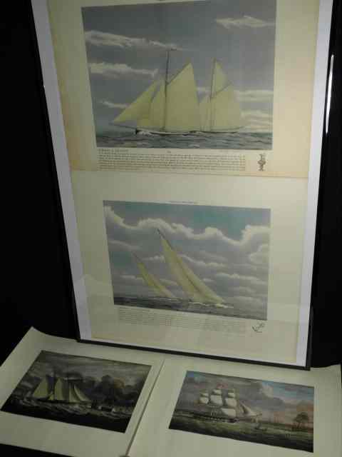 Appraisal: Lot of two Franklyn Fairchild colored engravings from the ''America's