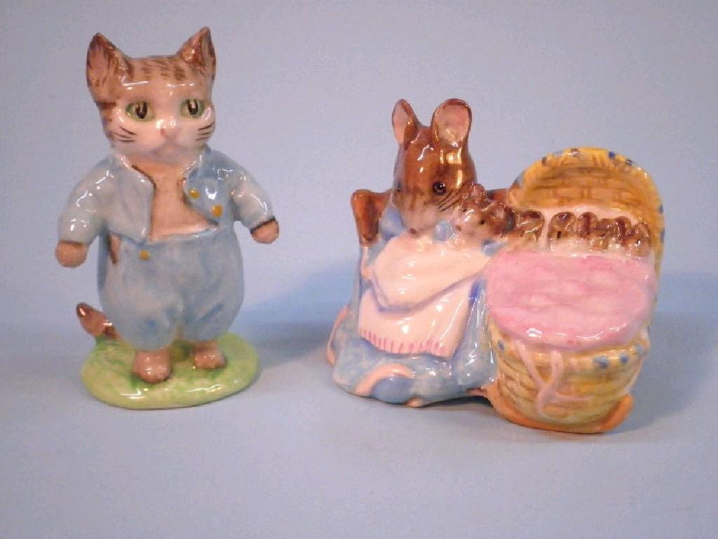 Appraisal: A Beatrix Potter figure of Hunca Munca another Tom Kitten