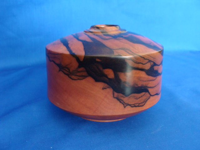 Appraisal: DAN KVITKA Turned Hollow Ebony Vessel Signed and dated H