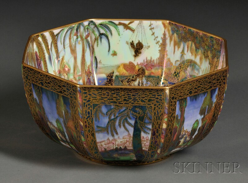 Appraisal: Wedgwood Fairyland Lustre Octagonal Bowl England c Z Dana -