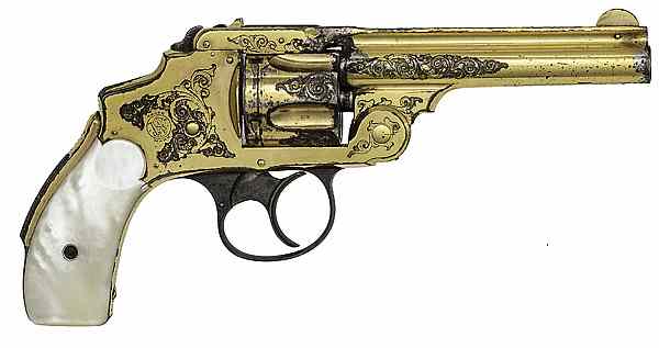 Appraisal: Factory Engraved S W Third Model Safety D A Revolver