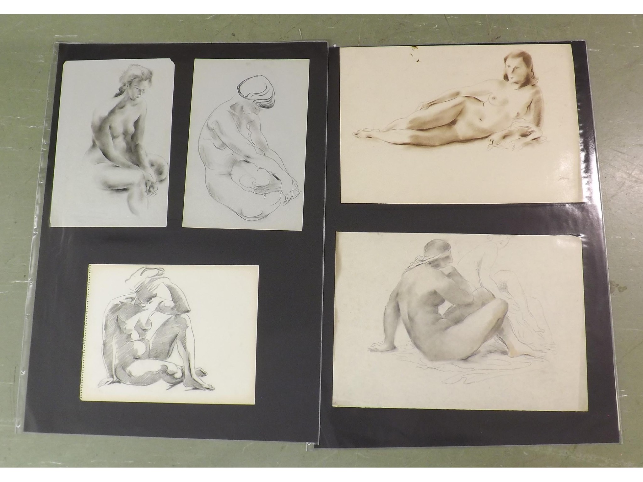 Appraisal: Georg Mayer-Marton - - ten nude studies in mainly charcoal