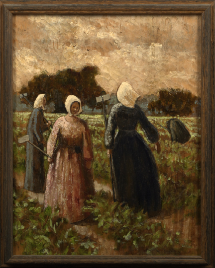 Appraisal: Chestee Harrington Louisiana Contemporary Women Working in the Fields painted