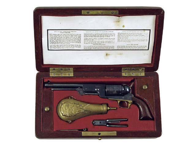 Appraisal: Miniature Weston cased Colt Walker Revolver sn with Walnut grips