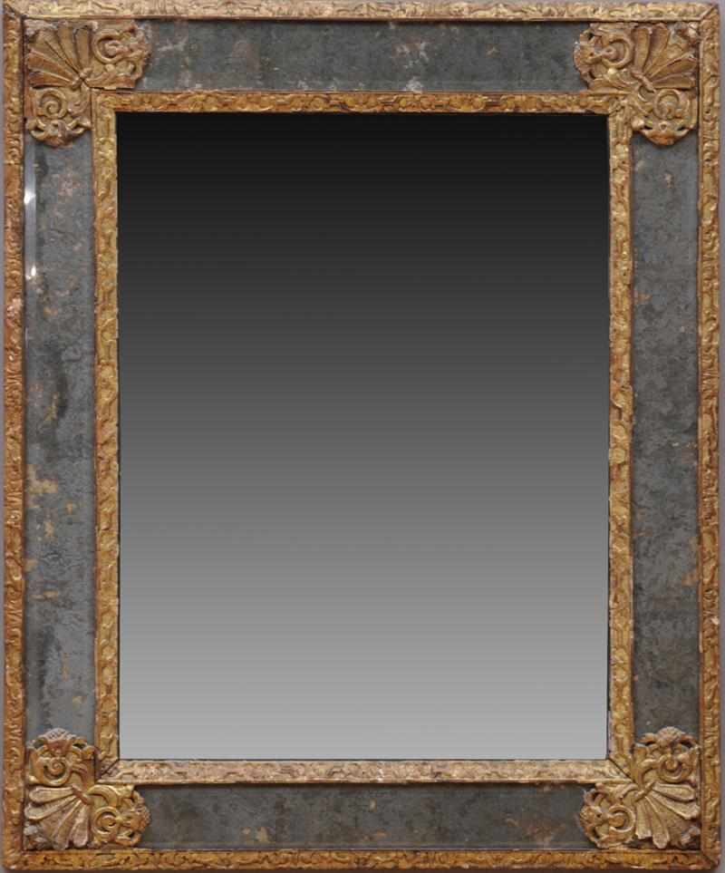 Appraisal: R GENCE GILTWOOD MIRROR The rectangular mirror plate within a