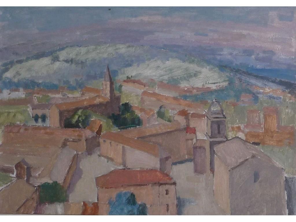 Appraisal: HARRY RUTHERFORD - OIL PAINTING ON BOARD 'Panoramic view of