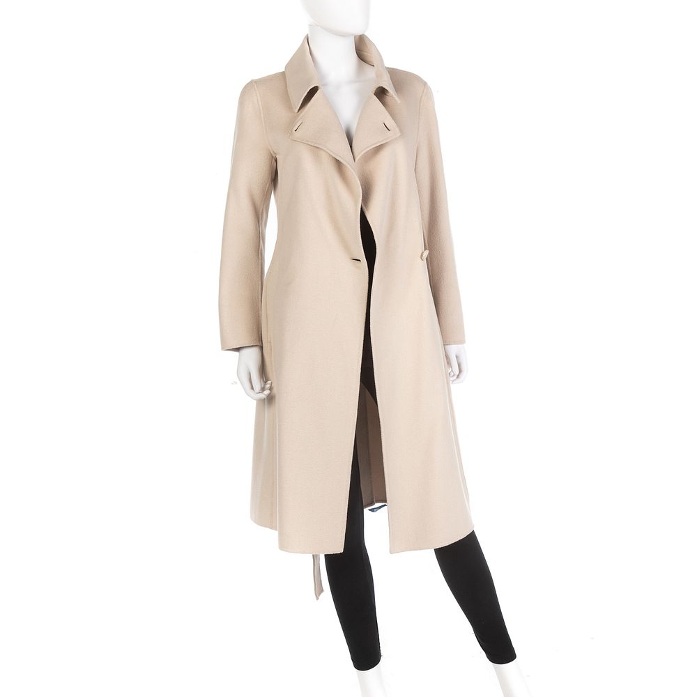 Appraisal: Max Mara Oatmeal Angora Wool Coat US size