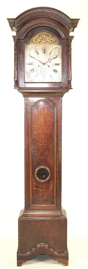 Appraisal: A George III oak longcase clock by Jno Bates Atherstone