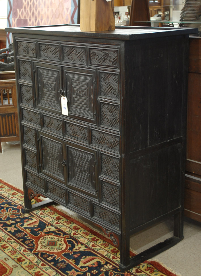 Appraisal: LATE JOSEON DYNASTY STYLE CABINET Korean late th century elements