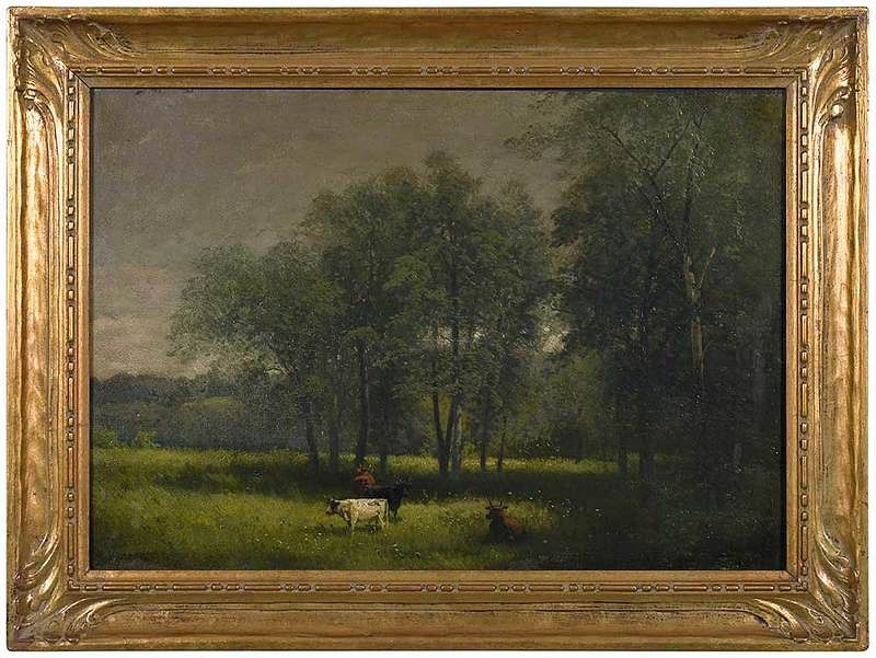 Appraisal: Hermann Herzog German America - Summer Landscape signed lower left