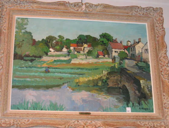 Appraisal: CONSTANTIN KLUGE FRENCH RUSSIAN B LES CRESSIONNIERES oil on canvas