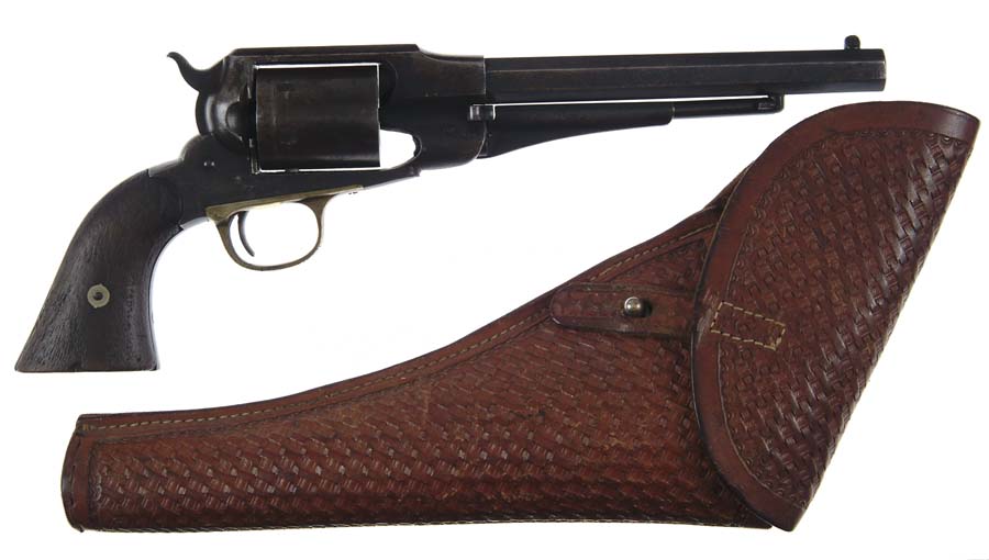 Appraisal: SCARCE FACTORY CONVERTED REMINGTON NEW MODEL ARMY REVOLVER WITH HOLSTER