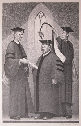 Appraisal: Honorary Degree Cole Artist Wood Grant American - Grant Woods