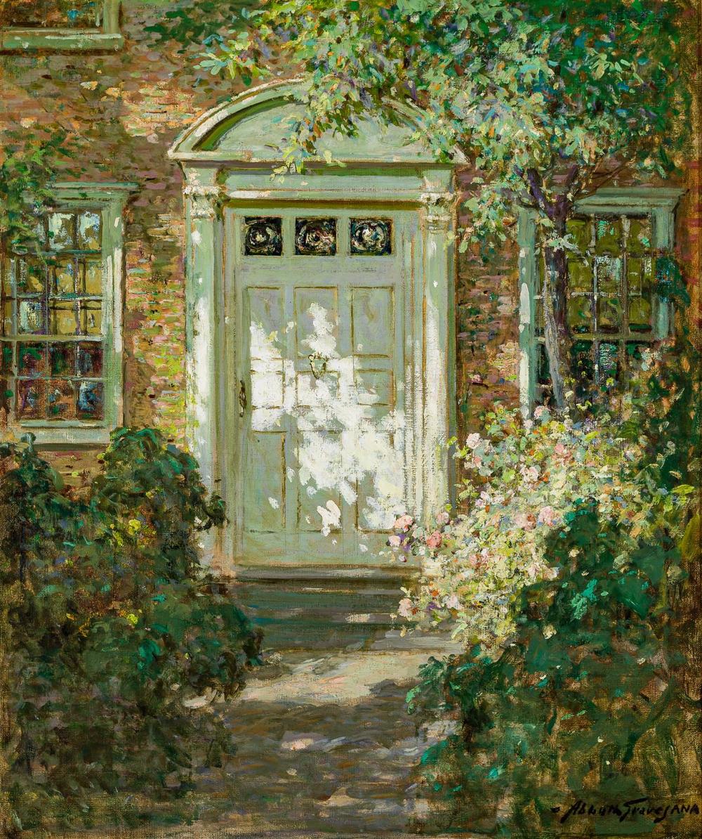 Appraisal: ABBOTT FULLER GRAVES American - Sunlit Doorway oil on canvas