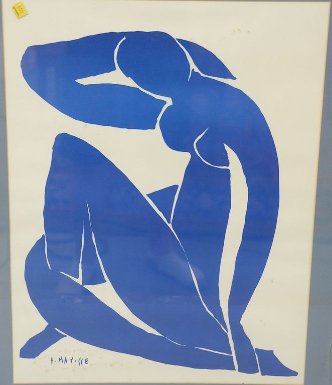 Appraisal: Henri Matisse Blue nude serigraph H Matisse in serigraph sight