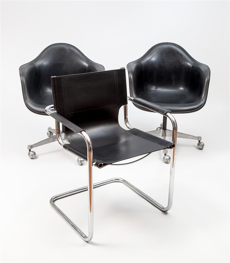 Appraisal: Pair of Armchairs Charles and Ray Eames for Herman Miller