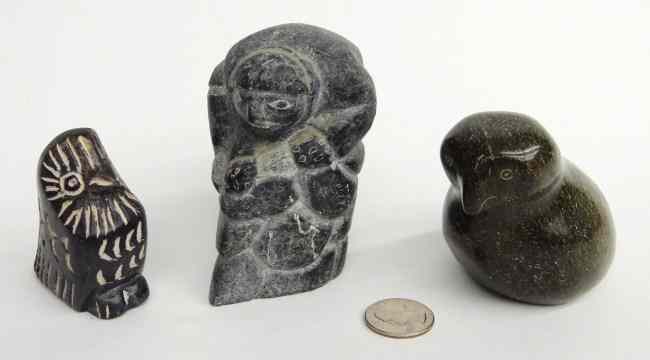 Appraisal: Lot Inuit sculptures marked Canada