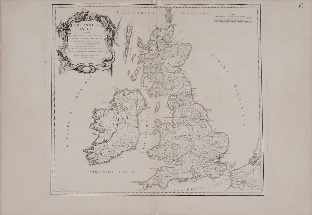 Appraisal: th Century Map of Great Britain Brittanicae Insulae in quibis