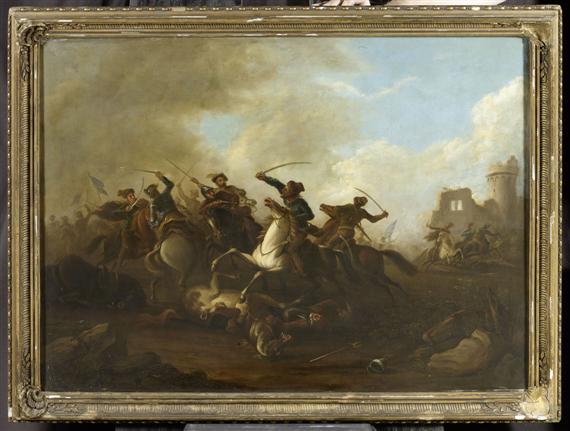 Appraisal: HUCHTENBURG JAKOB VAN FOLLOWER OF Haarlem - Amsterdam Battle with