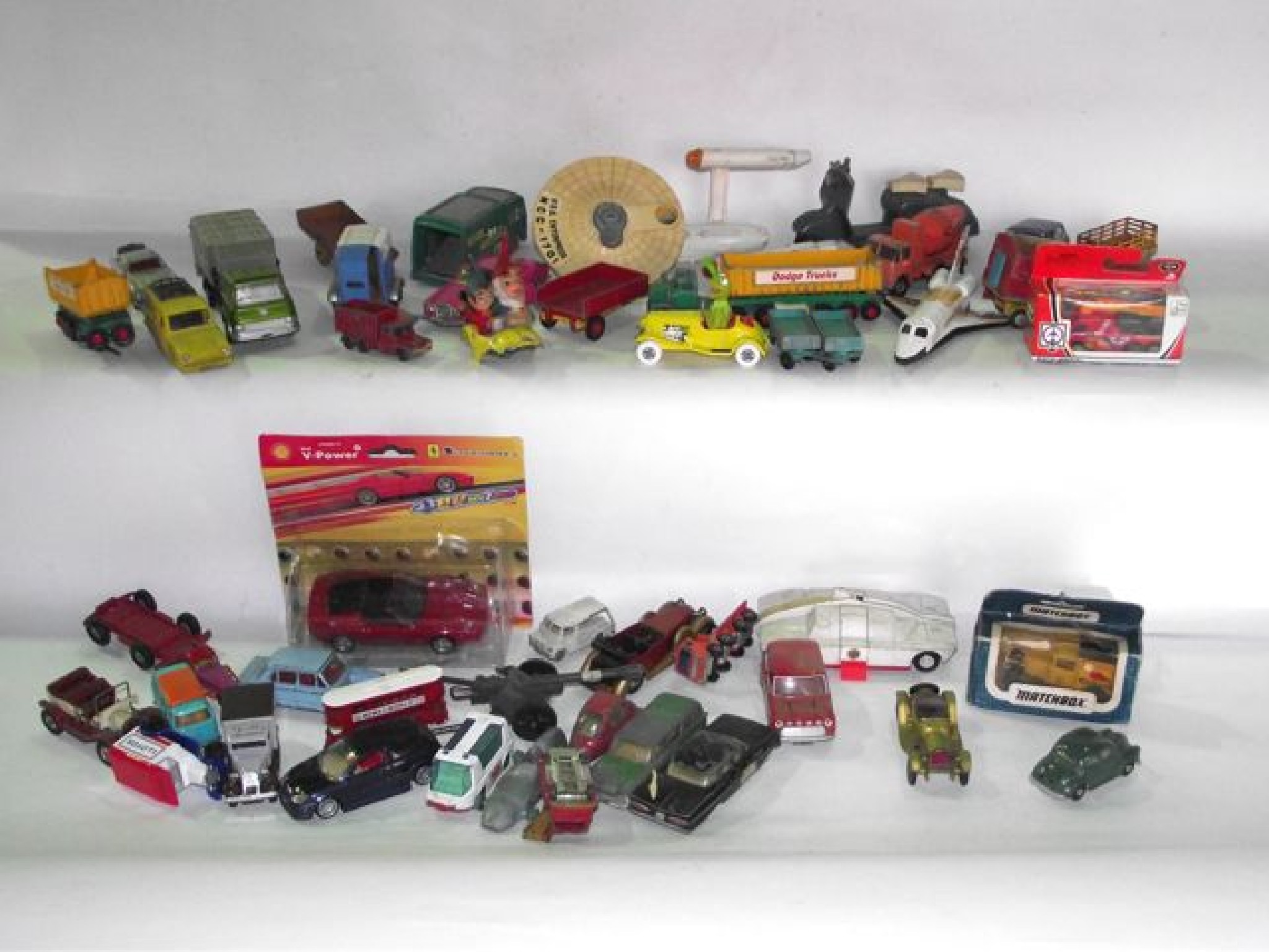 Appraisal: A box containing an assortment of vintage die cast model