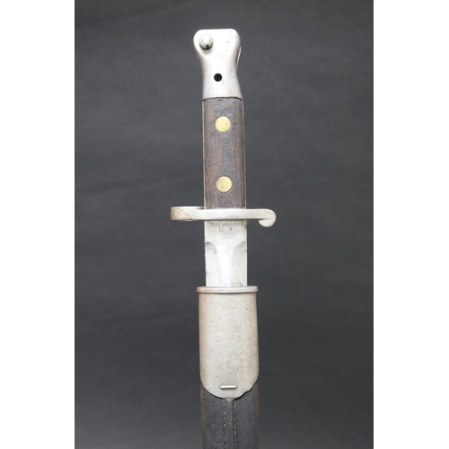 Appraisal: British Pattern Mk II second type bayonet with scabbard as