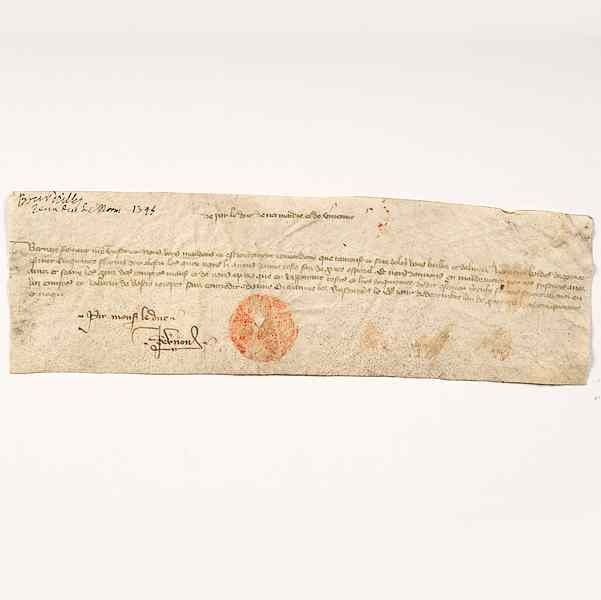 Appraisal: Philip VI of Valois France DS Document signed vellum approx