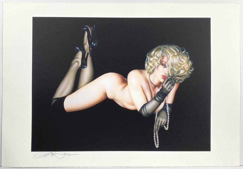 Appraisal: Olivia De Berardinis Nude Print HC Unframed x