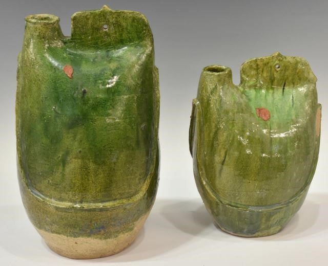 Appraisal: lot of Chinese ceramic oil jars water containers in green