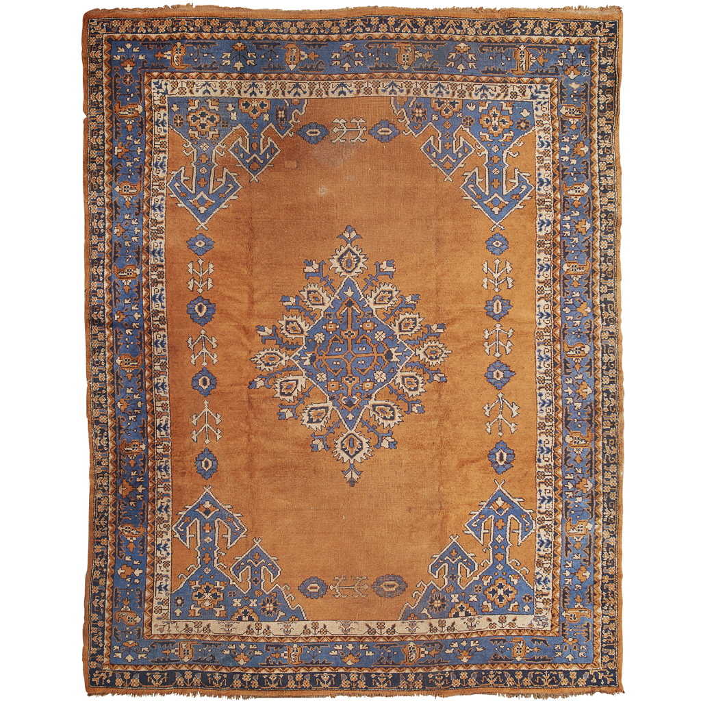 Appraisal: USHAK CARPET WEST ANATOLIA EARLY TH CENTURY the plain tan