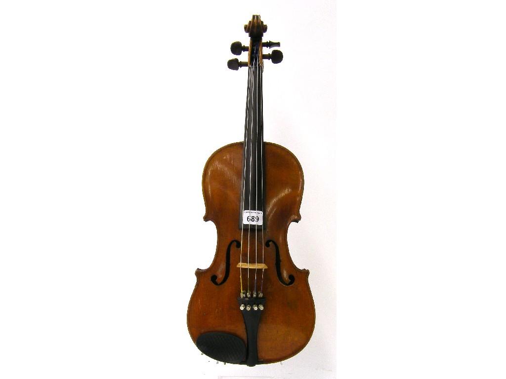 Appraisal: Early th century English violin cm